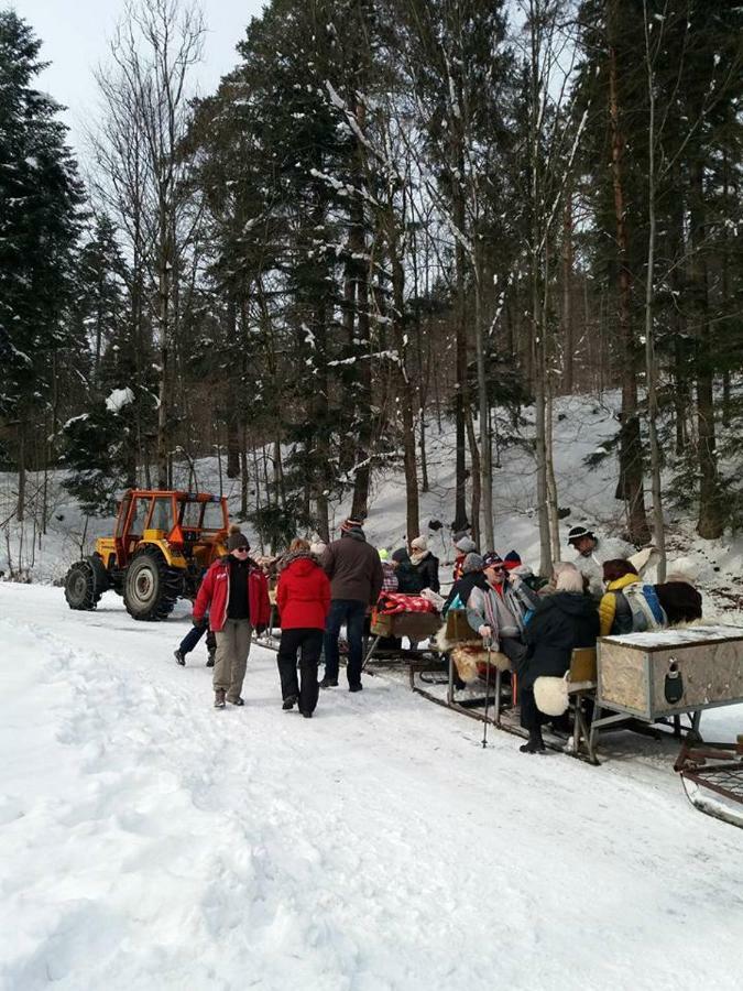 Góralska Czarcia Chata pod Jałowcem Stryszawa Exterior foto